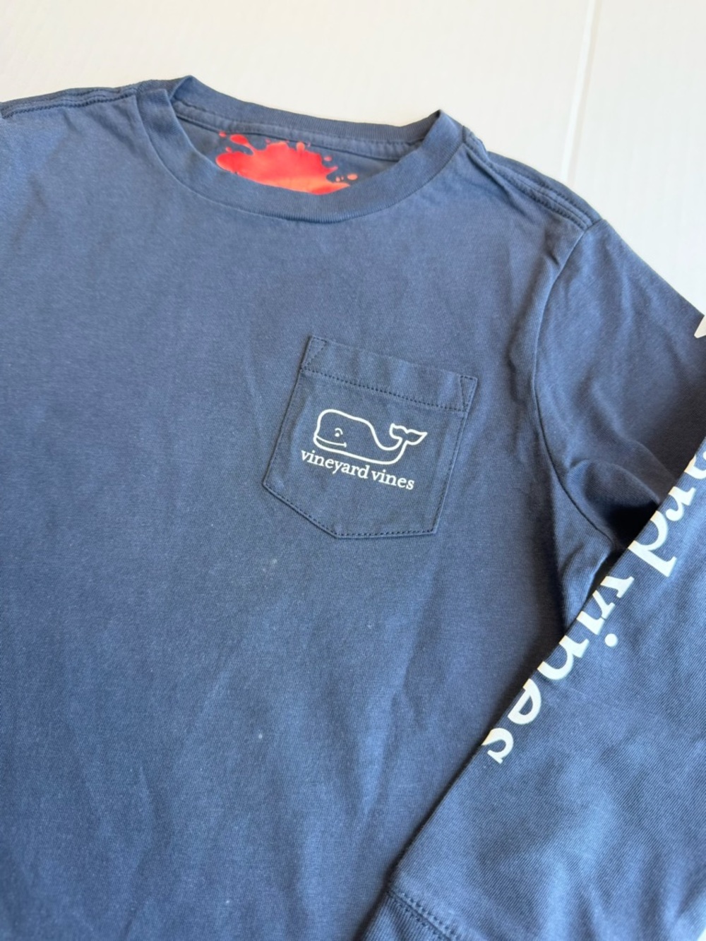 Vineyard Vines Boys Long Sleeve Tee Size 4T Blue New w/ Flaws - Picture 5 of 6